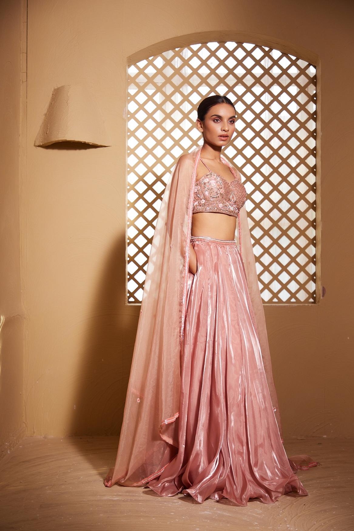 A model showcasing Suhana Lehenga Feature image by Muditaa By Urmila from Muditaa By Urmila's collection