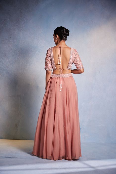 A model showcasing Elakshi Blouse Lehenga Set by Muditaa By Urmila from Muditaa By Urmila's collection