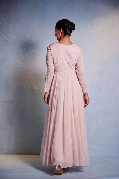 A model showcasing Aamani Dress by Muditaa By Urmila from Muditaa By Urmila's collection