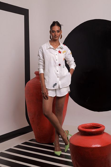 A model showcasing Serendipity Coord Set by Nautanky from Nautanky's collection