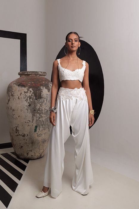 A model showcasing Serenity Coord Set by Nautanky from Nautanky's collection