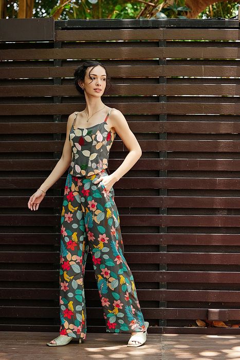 A model showcasing Exotica Corset And Pants by Nautanky from Nautanky's collection