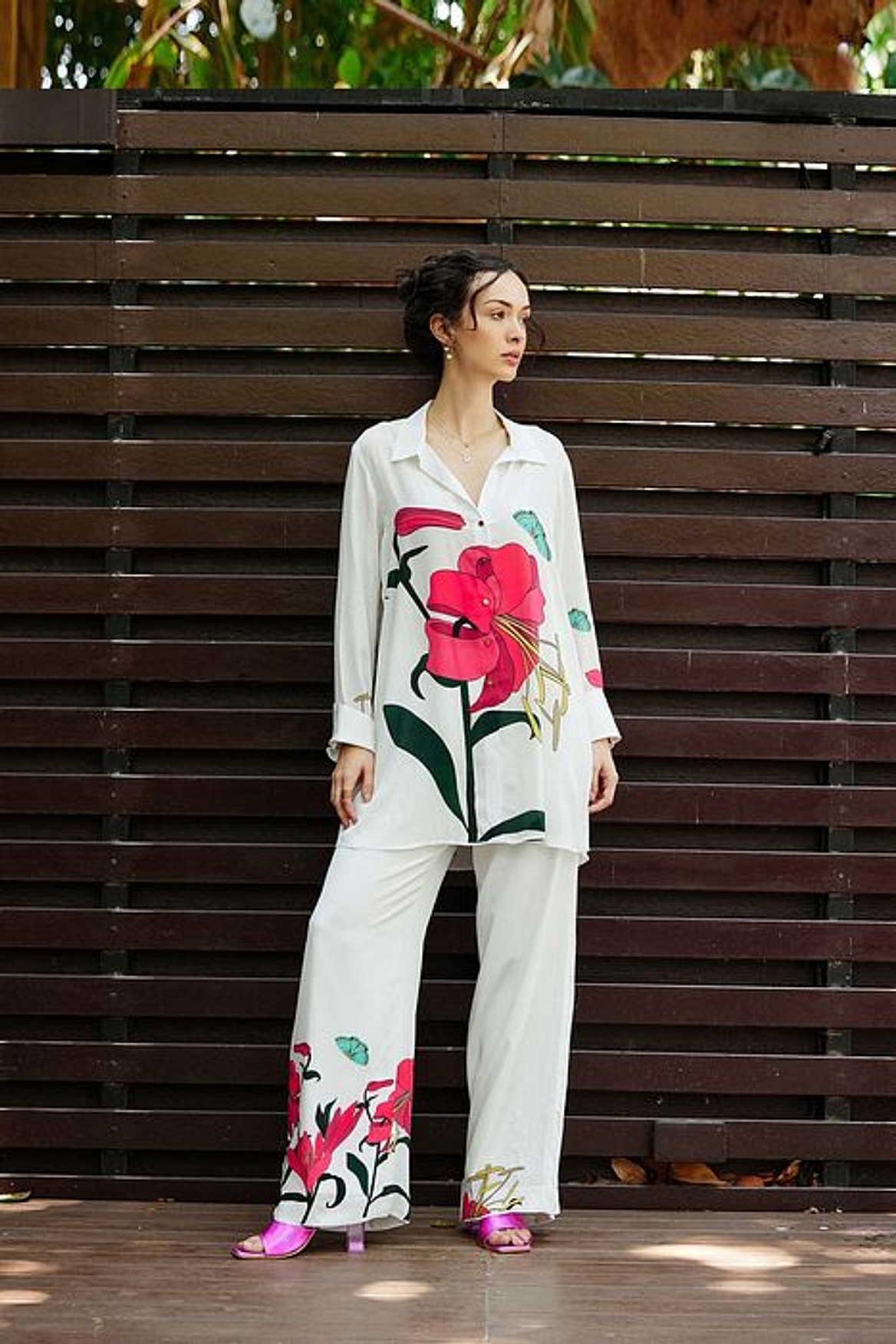 A model showcasing Repose Shirt With Pants Feature image by Nautanky from Nautanky's collection