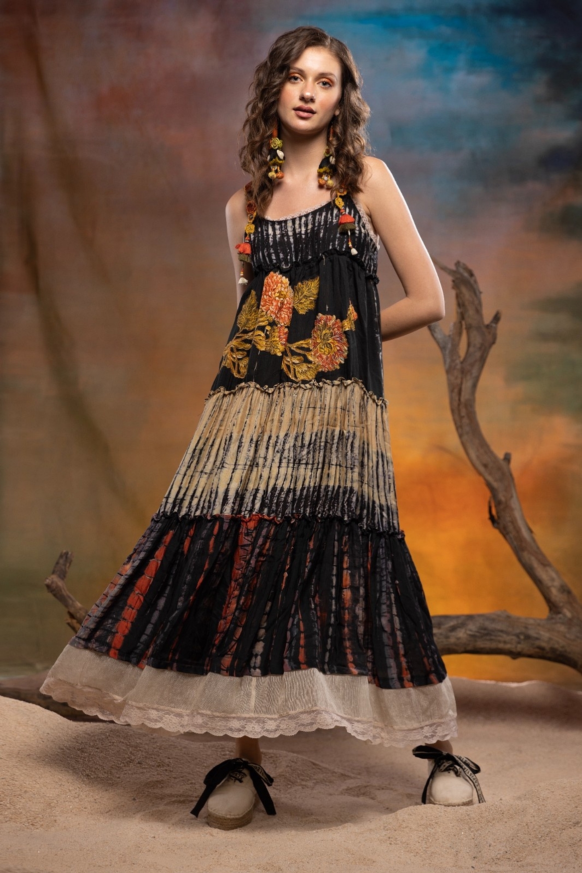 A model showcasing Black Ebony Dress Feature image by Capisvirleo from Capisvirleo's collection