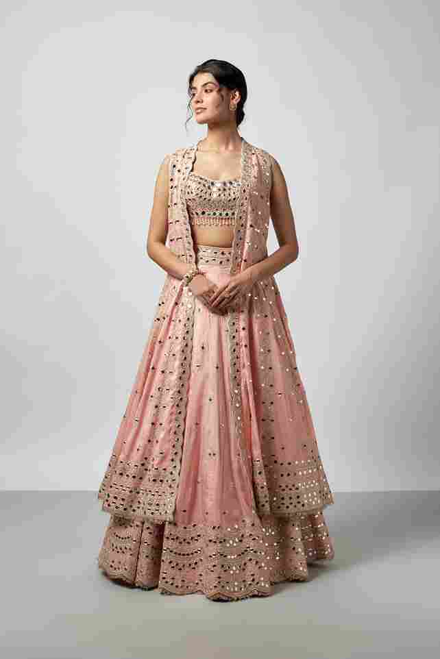 A model showcasing Ravya Lehenga Set by Gopi Vaid from Gopi Vaid's collection