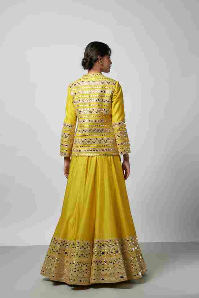 A model showcasing Omaira Lehenga Set by Gopi Vaid from Gopi Vaid's collection