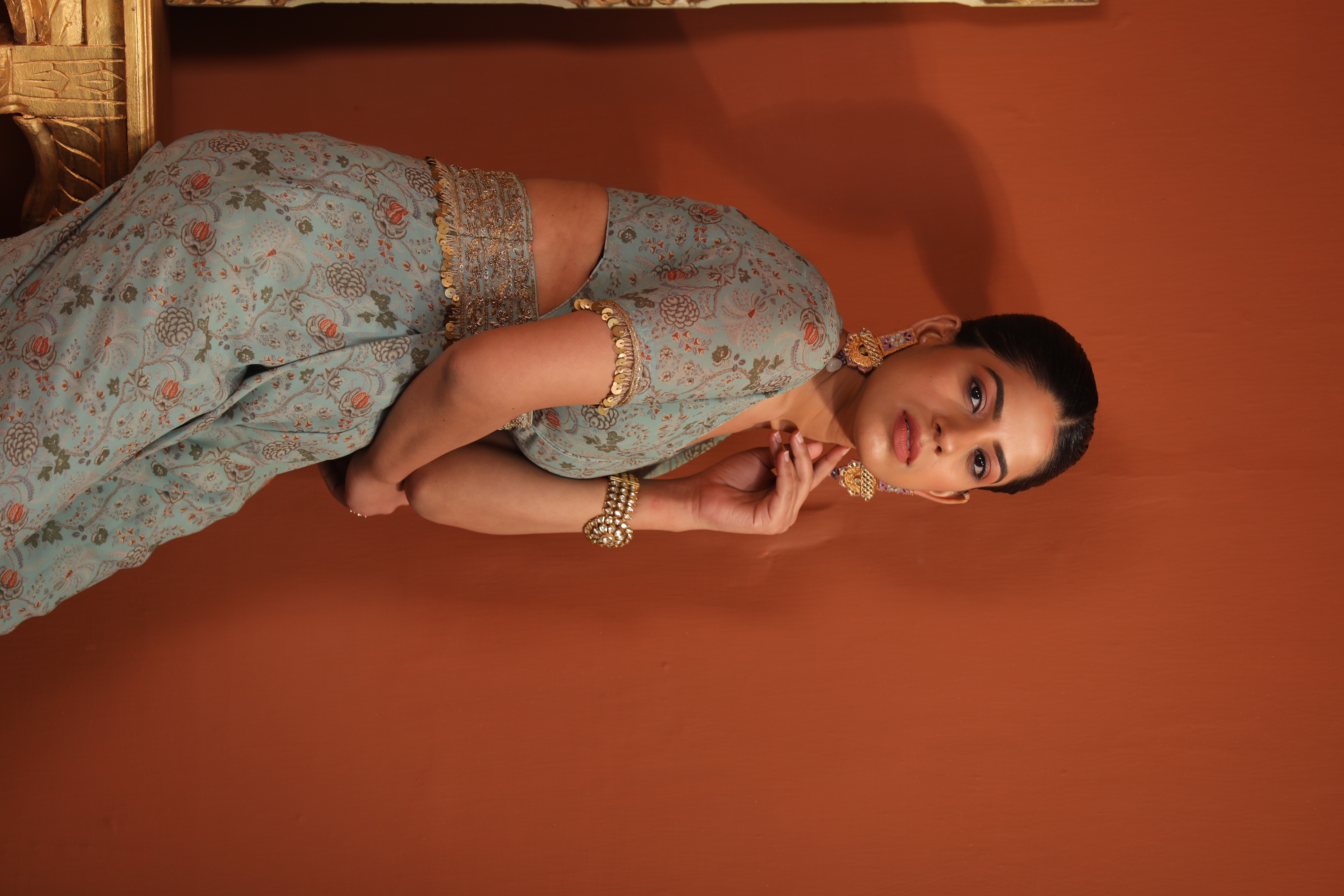 A model showcasing Jumsuit With Waist Cut Out by Mavish from Mavish's collection