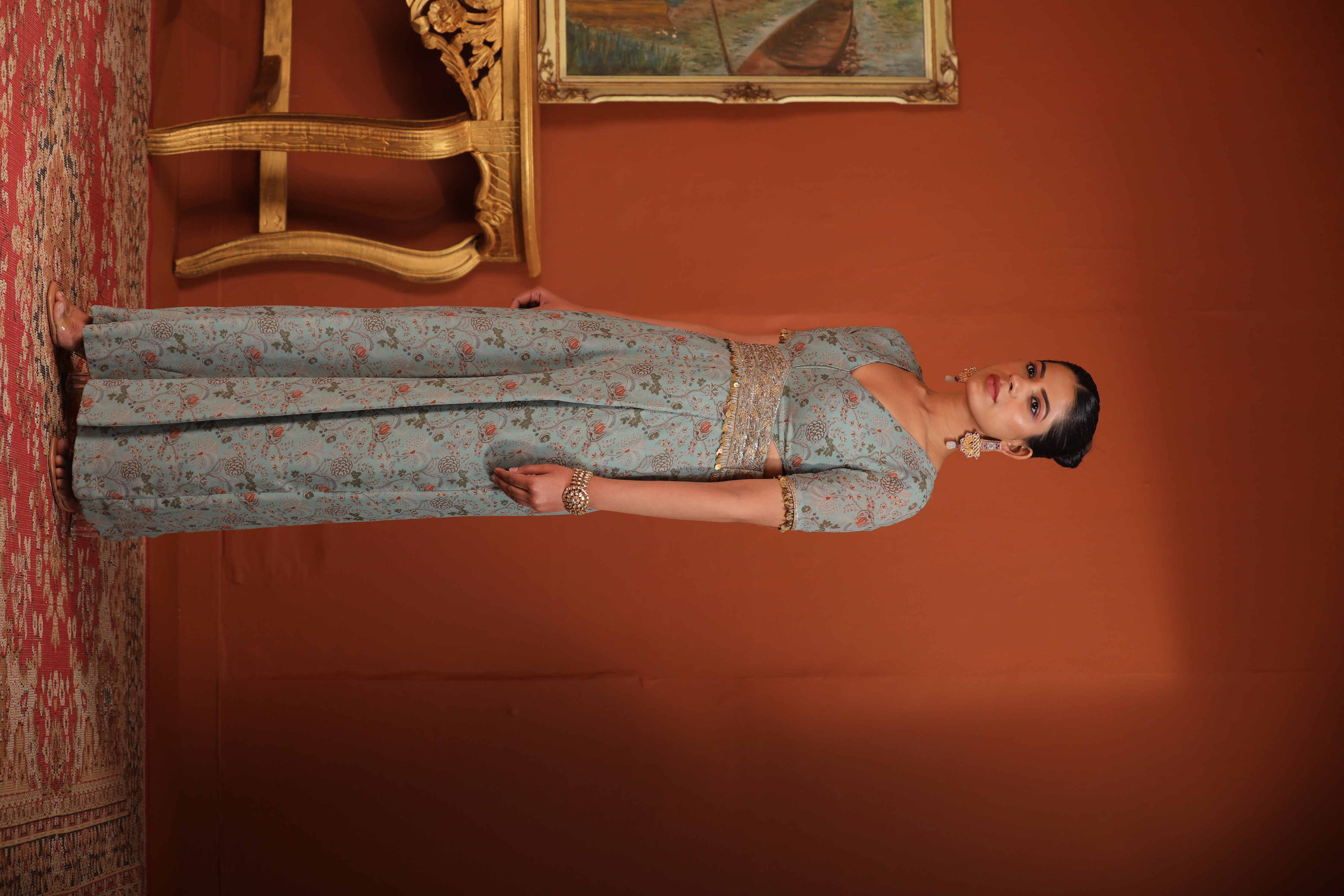 A model showcasing Jumsuit With Waist Cut Out by Mavish from Mavish's collection