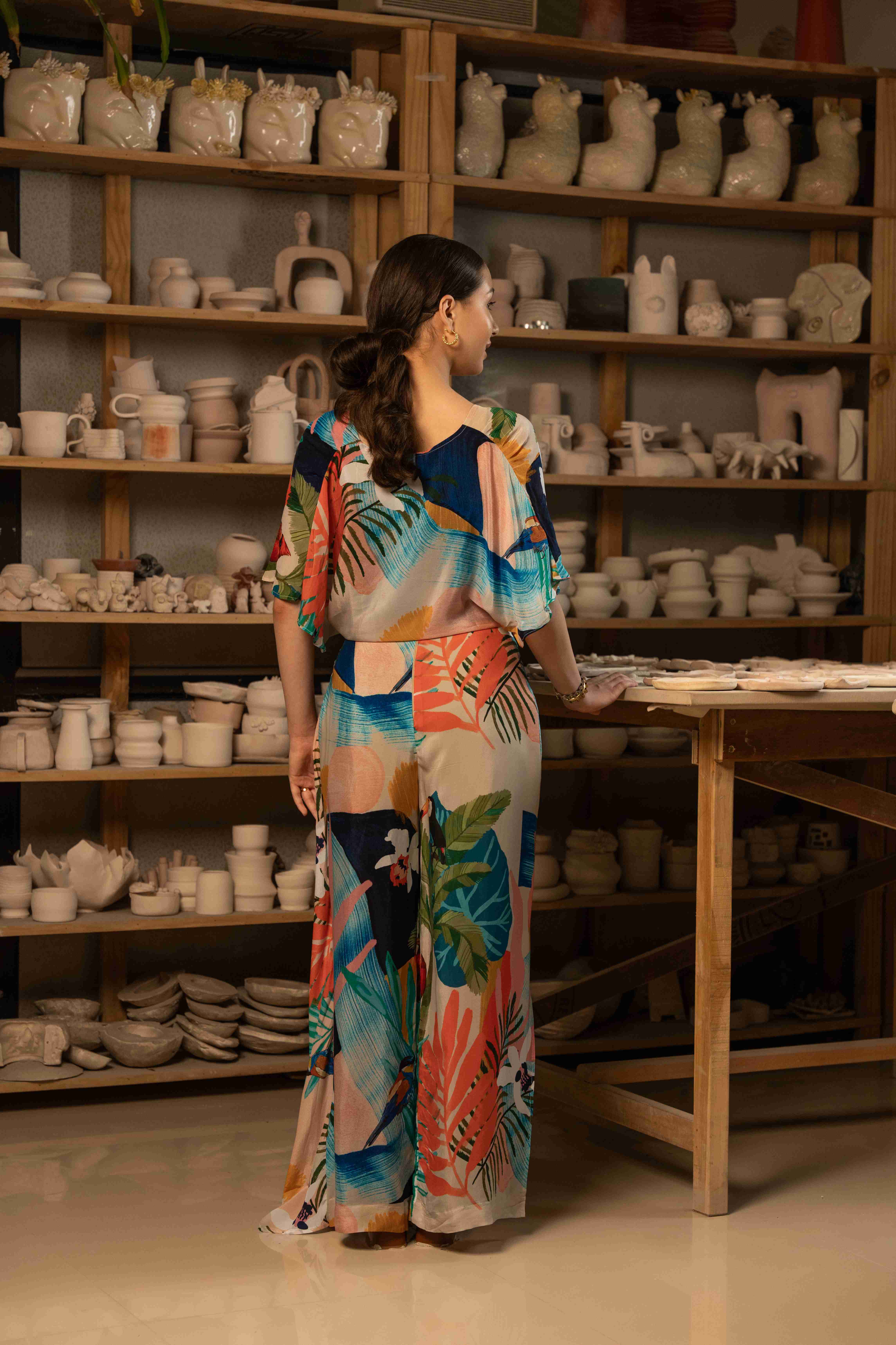 A model showcasing Salento Coord Set by Zilaire from Zilaire's collection