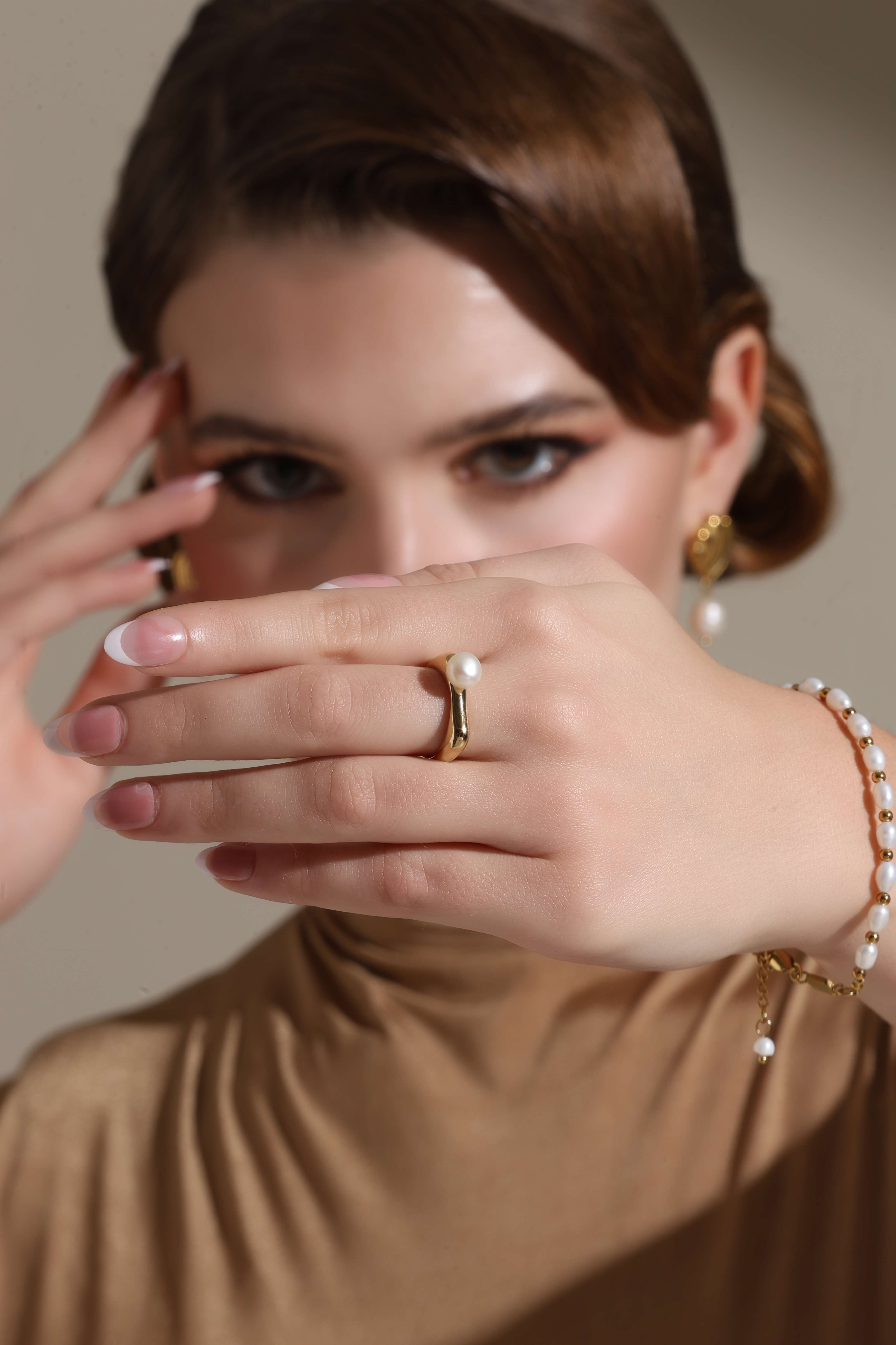 A model showcasing The Boho Ring Feature image by Dusala from Dusala's collection