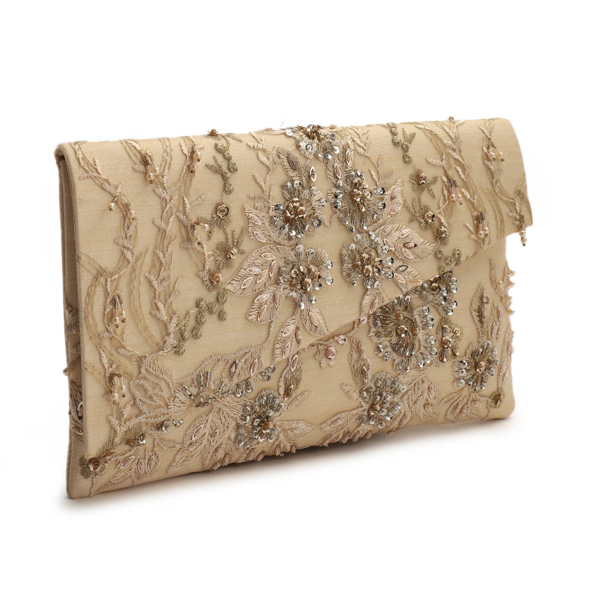 A model showcasing Pastel Beauty Clutch by The Purple Sack from The Purple Sack's collection