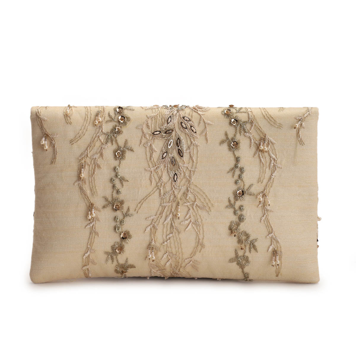 A model showcasing Pastel Beauty Clutch by The Purple Sack from The Purple Sack's collection