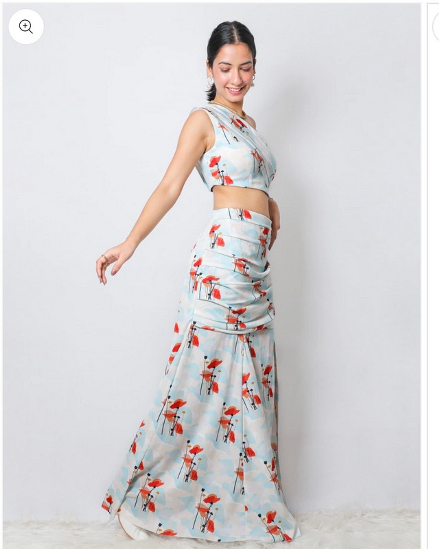 A model showcasing Painted Floret Ibiza Coord Set Feature image by Fuga Clothing from Fuga Clothing's collection