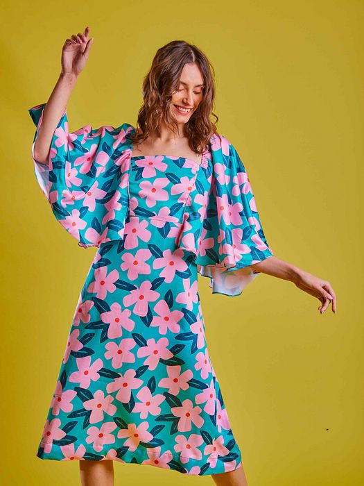 A model showcasing Its A Date Dress by Fuga Clothing from Fuga Clothing's collection A model showcasing Its A Date Dress by Fuga Clothing from Fuga Clothing's collection