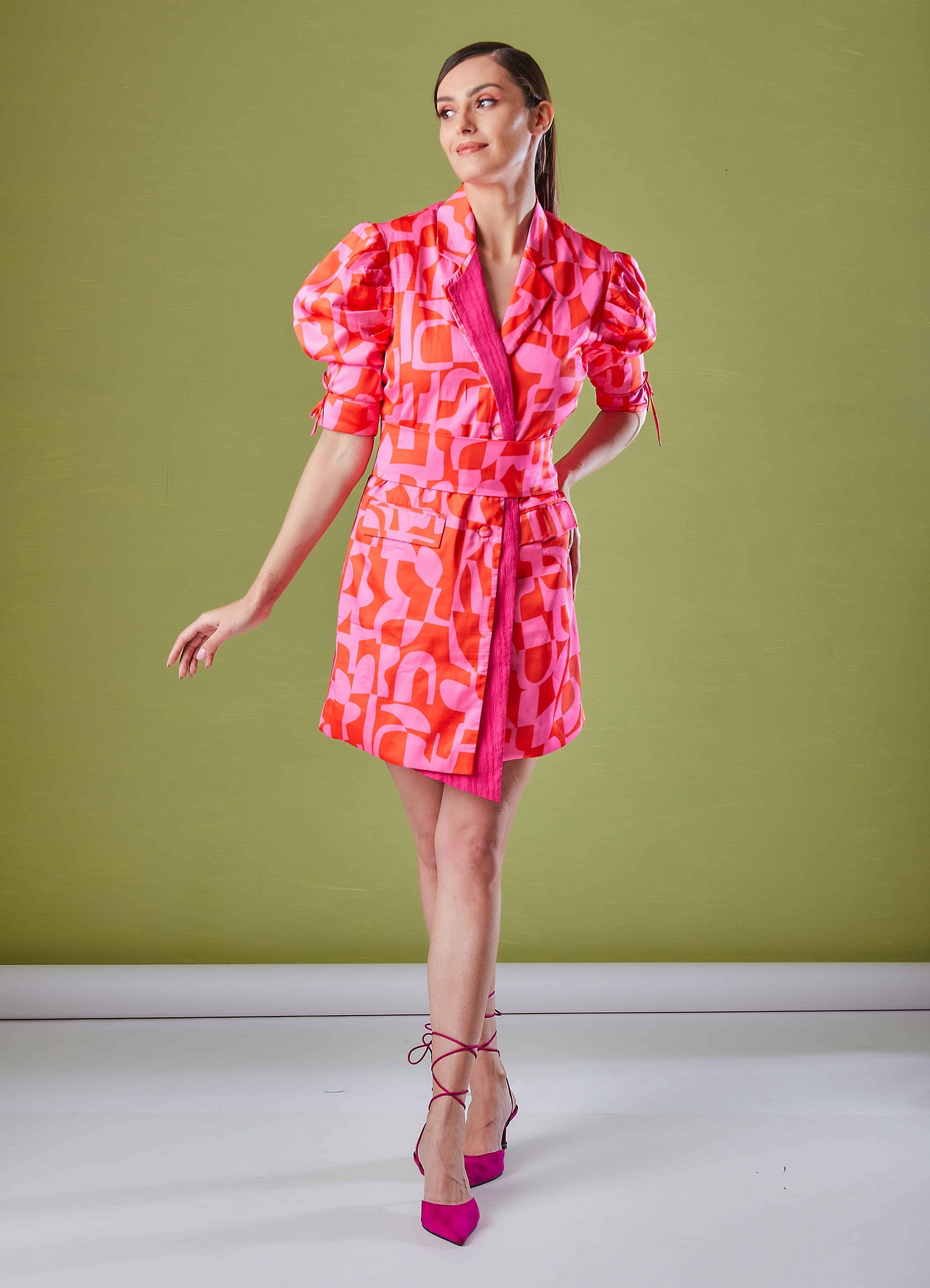 A model showcasing Bonjour Paree Dress Feature image by Fuga Clothing from Fuga Clothing's collection