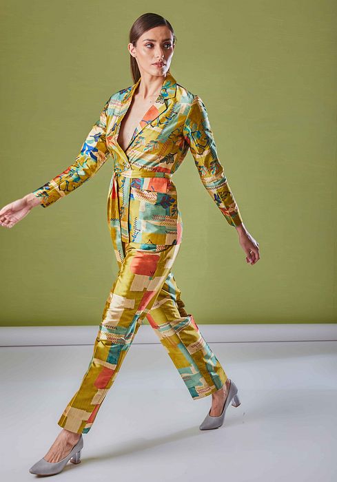 A model showcasing Stained Coord Set by Fuga Clothing from Fuga Clothing's collection