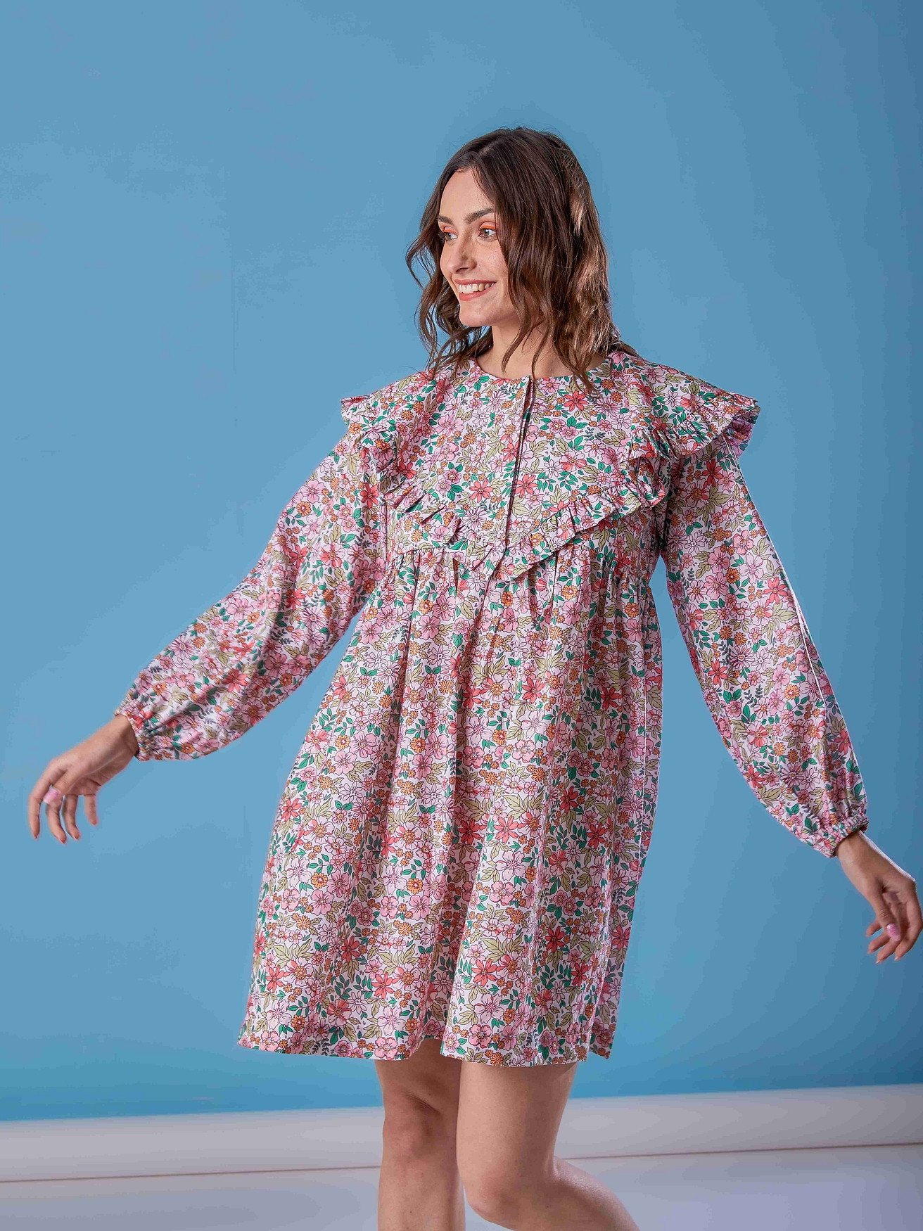 A model showcasing Heart Collared Dress Feature image by Fuga Clothing from Fuga Clothing's collection