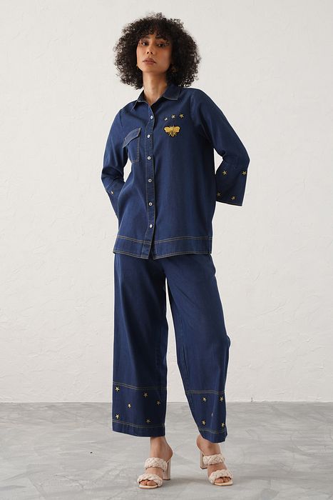 A model showcasing Grazia Pant by Stitch Stories from Stitch Stories's collection