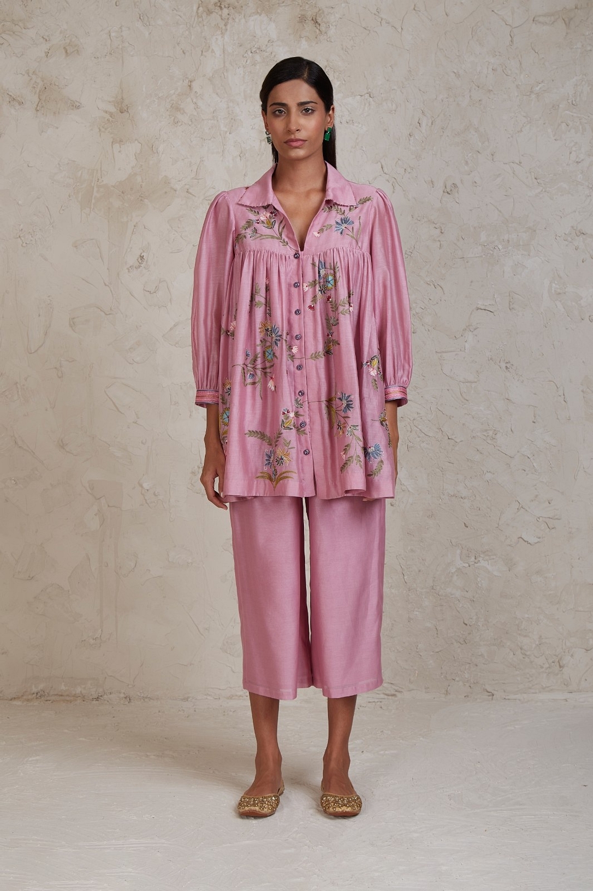A model showcasing Sabi Pink Coordinate Set Feature image by Sue Mue from Sue Mue's collection