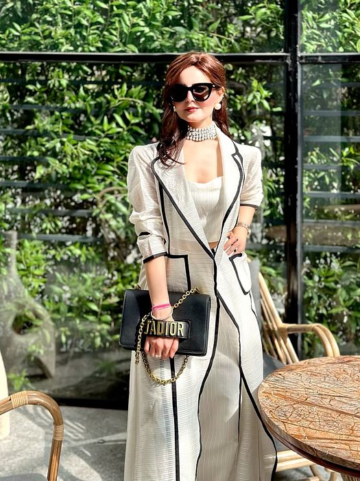 A model showcasing Contrast Couture by Sainy Garg from Sainy Garg's collection A model showcasing Contrast Couture by Sainy Garg from Sainy Garg's collection