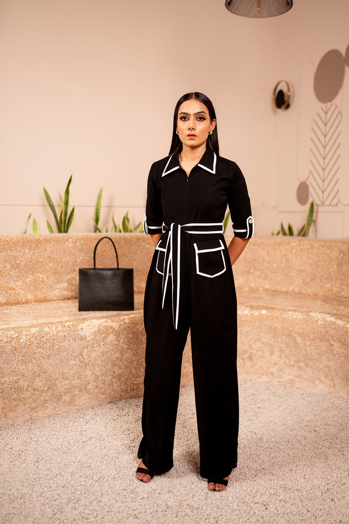 A model showcasing Ebony Elegance Feature image by Sainy Garg from Sainy Garg's collection